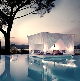 Tree Swing and Floating Pool Bed, Paris, France