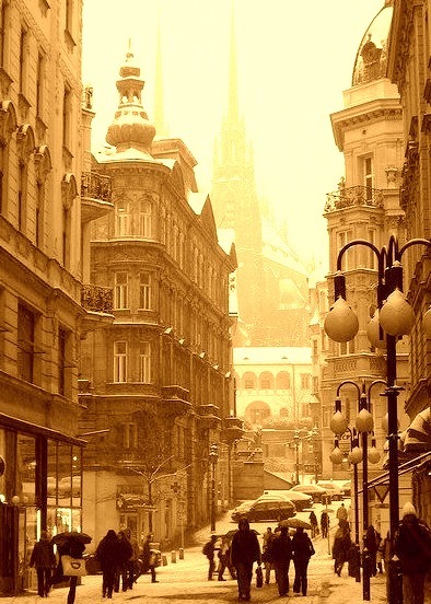 Snowy Day, Brno, Czech Republic