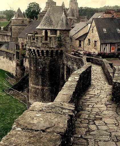 Castle Rampart, Fougeres, France