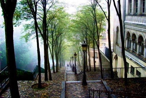 Spring Rain, Montmartre, Paris, France